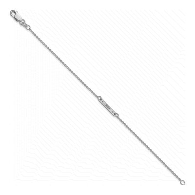 Sterling Silver Personalized Station Bracelet – view 2