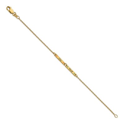 Gold-Plated Sterling Silver 2-Station Enameled Bracelet – view 2