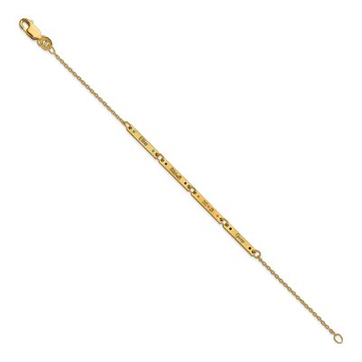 Gold-Plated Sterling Silver 4-Station Enameled Bracelet – view 2