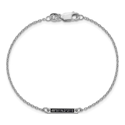 Sterling Silver Enameled 1-Station Bracelet – view 4