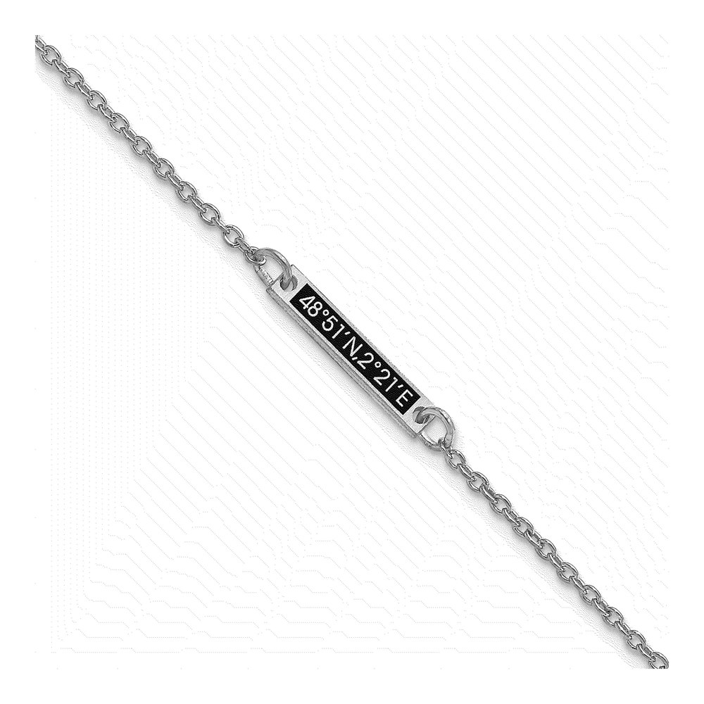 Sterling Silver Enameled 1-Station Bracelet