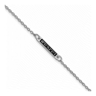 Sterling Silver Enameled 1-Station Bracelet