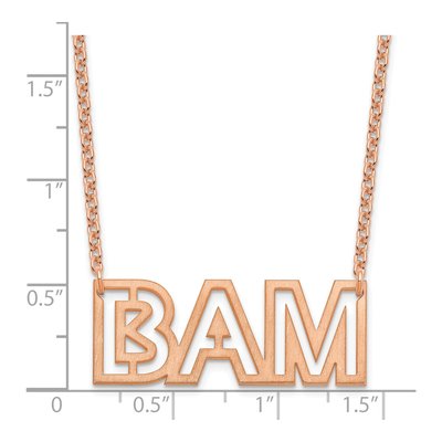 Rose Gold-Plated Sterling Silver Personalized 3-Letter Necklace – view 2