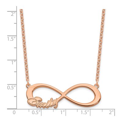Rose Gold-Plated Sterling Silver Infinity Name Necklace – view 2