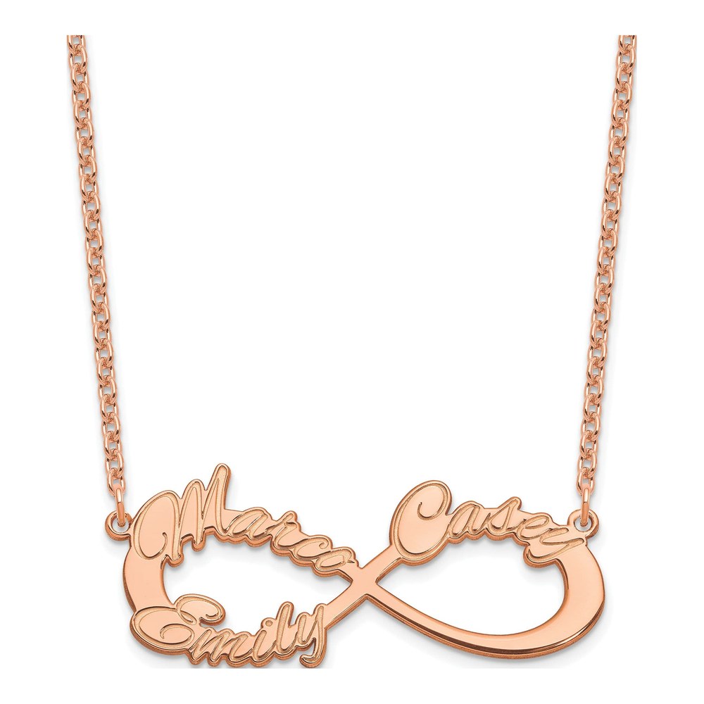 Personalized 3-Name Infinity Necklace