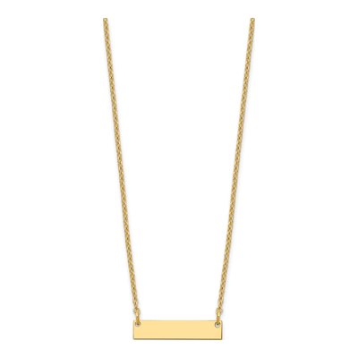 Gold-Plated Sterling Silver Personalized Bar Necklace – view 3