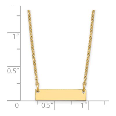 Gold-Plated Sterling Silver Personalized Bar Necklace – view 4