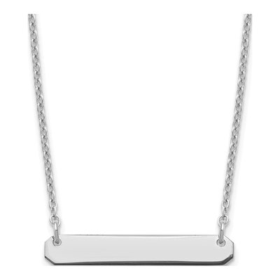 Sterling Silver Personalized Bar Necklace