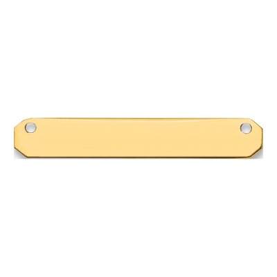 14K Yellow Gold Small Blank Bar Finding