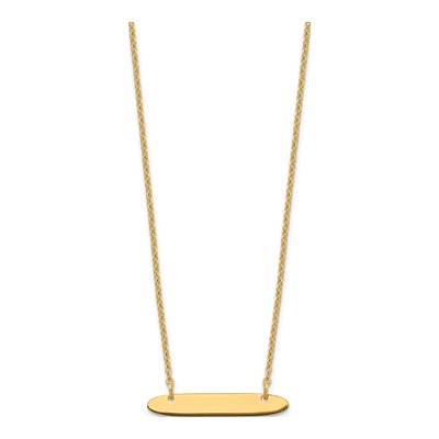Gold-Plated Sterling Silver Personalized Bar Necklace – view 2