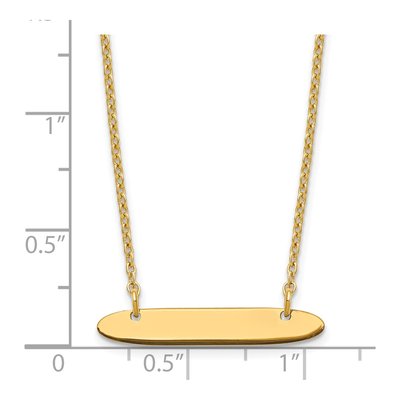 Gold-Plated Sterling Silver Personalized Bar Necklace – view 3