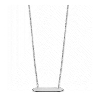 Sterling Silver Personalized Bar Necklace – view 2