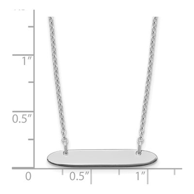 Sterling Silver Personalized Bar Necklace – view 3