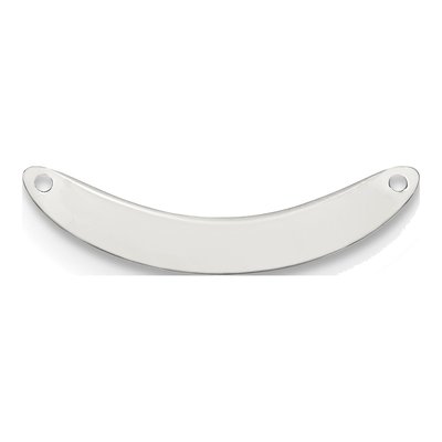Sterling Silver Curved Blank Bar Finding