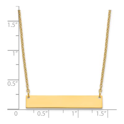 Gold-Plated Sterling Silver Bar Necklace – view 4