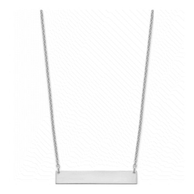 Sterling Silver Personalized Bar Necklace – view 3