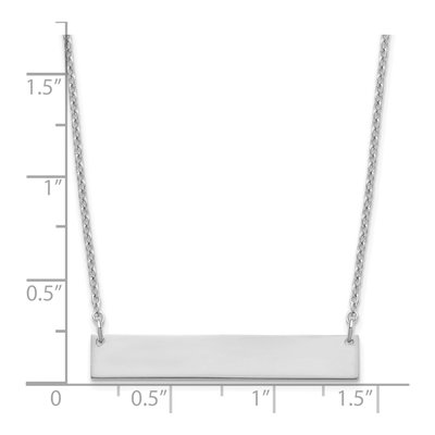 Sterling Silver Personalized Bar Necklace – view 4