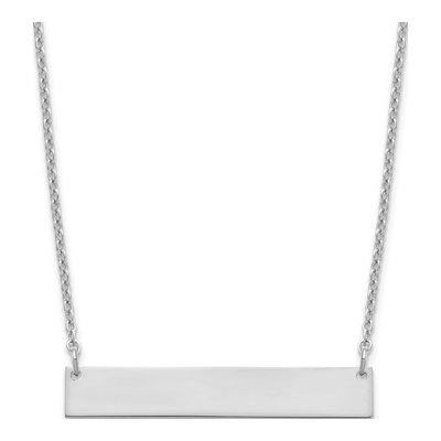 Sterling Silver Personalized Bar Necklace