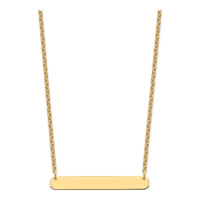 Gold-Plated Sterling Silver Bar Necklace – view 2