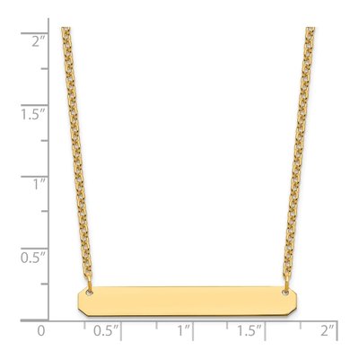Gold-Plated Sterling Silver Bar Necklace – view 3