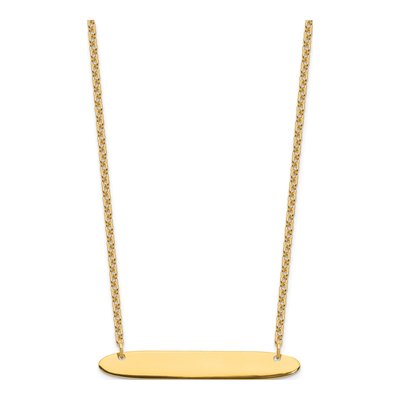 Gold-Plated Sterling Silver Personalized Bar Necklace – view 2