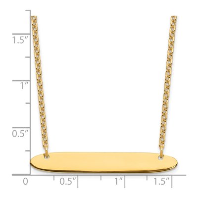 Gold-Plated Sterling Silver Personalized Bar Necklace – view 3