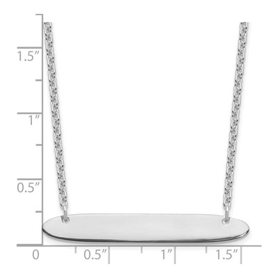 Sterling Silver Personalized Bar Necklace – view 3