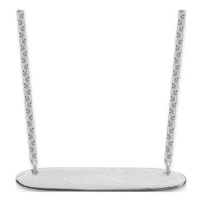 Sterling Silver Personalized Bar Necklace