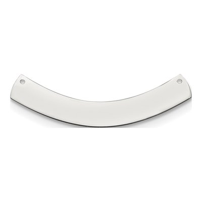 Sterling Silver Curved Blank Bar Finding