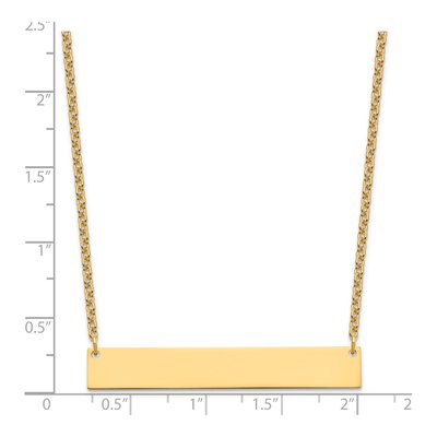 Gold-Plated Sterling Silver Bar Necklace – view 4