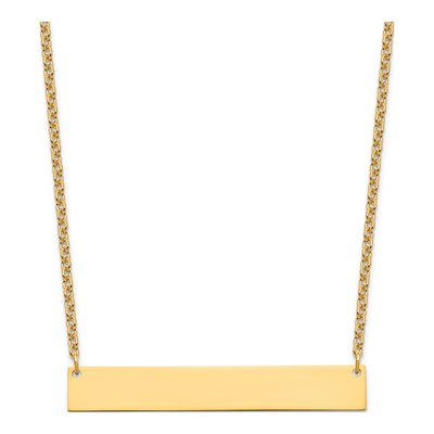 Gold-Plated Sterling Silver Bar Necklace