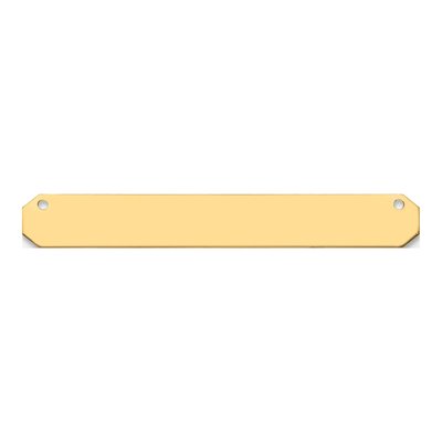 14K Yellow Gold Large Blank Bar Finding