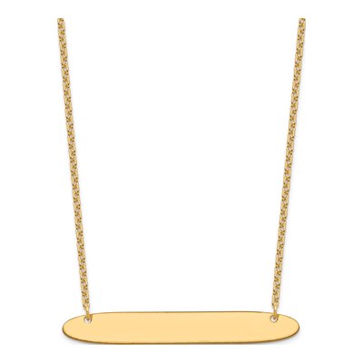 Gold-Plated Sterling Silver Personalized Bar Necklace – view 2
