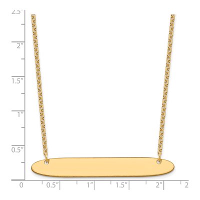 Gold-Plated Sterling Silver Personalized Bar Necklace – view 3