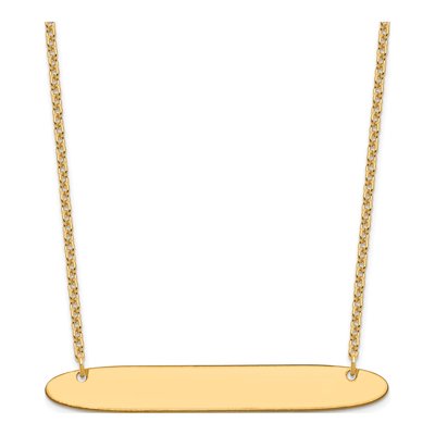 Gold-Plated Sterling Silver Personalized Bar Necklace