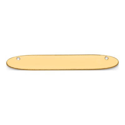 14K Yellow Gold Large Oblong Blank Bar Finding