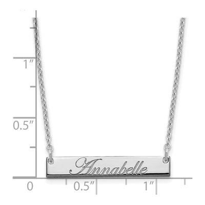 Sterling Silver Personalized Bar Necklace – view 3