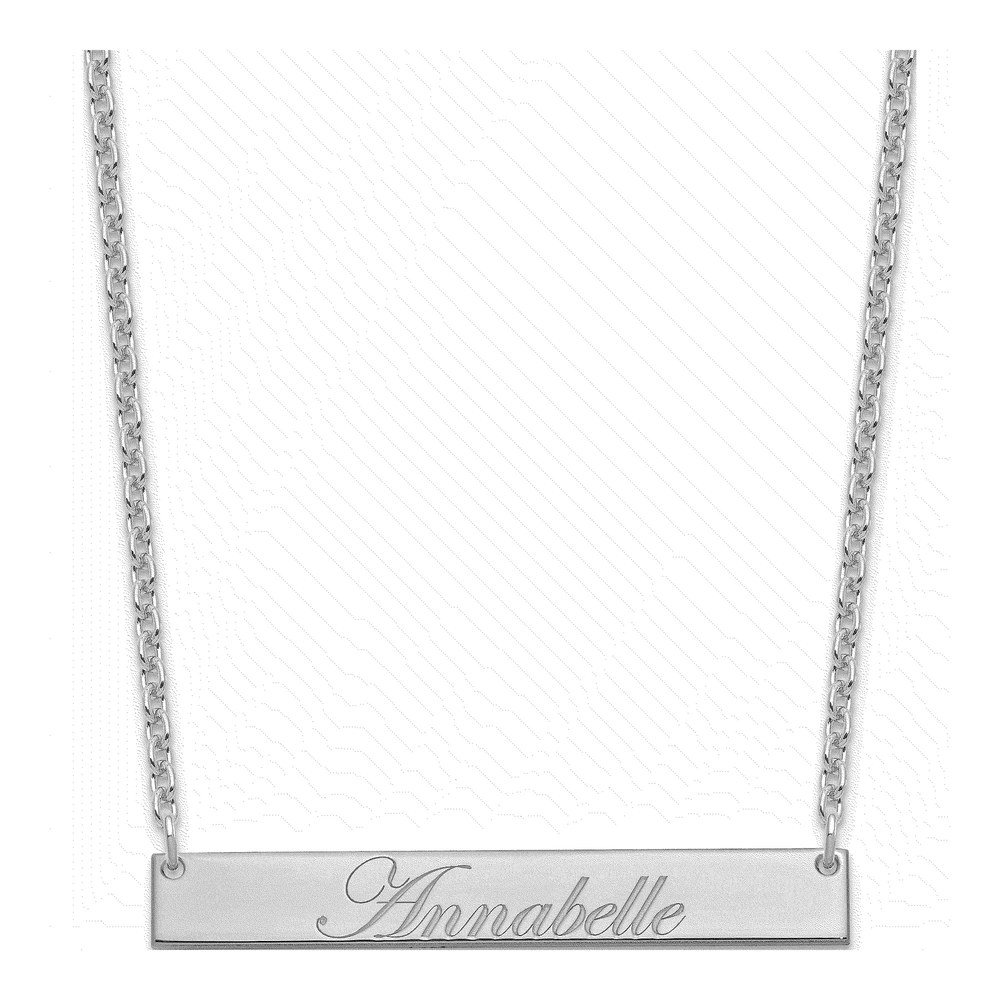 Sterling Silver Personalized Script Name Necklace