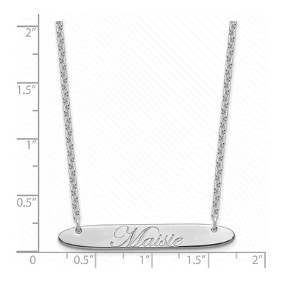 Sterling Silver Personalized Bar Necklace – view 3