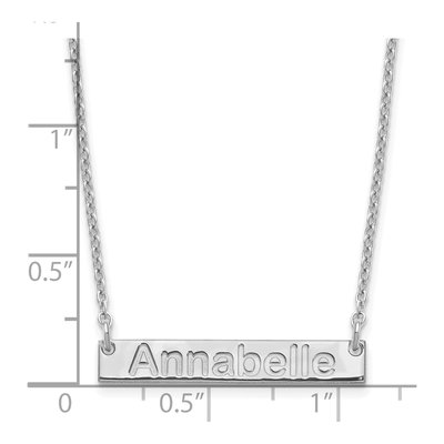 Sterling Silver Personalized Bar Necklace – view 3