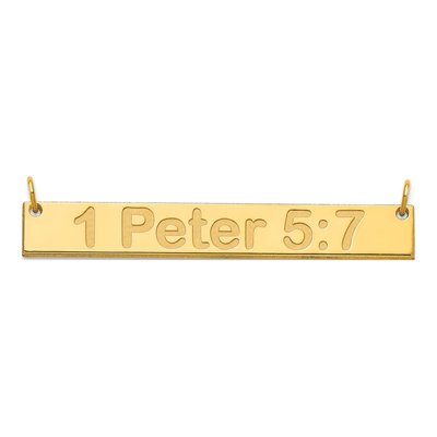 Gold-Plated Sterling Silver Personalized Bar Name Necklace