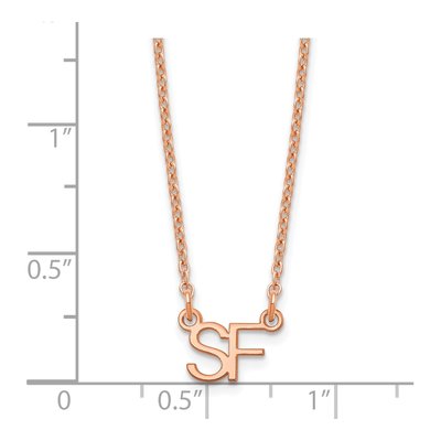 Rose Gold-Plated Sterling Silver 2-Initial Necklace – view 2