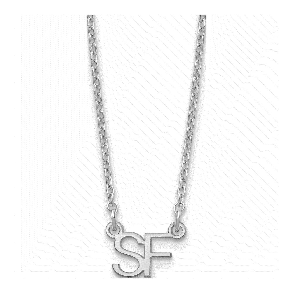 Sterling Silver Small 2-Initial Necklace