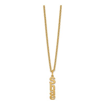 Gold-Plated Sterling Silver Personalized Name Necklace – view 2