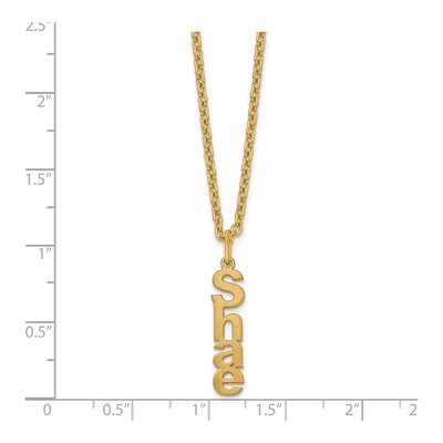 Gold-Plated Sterling Silver Personalized Name Necklace – view 3