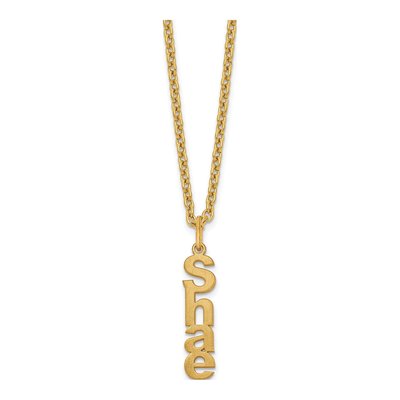 Gold-Plated Sterling Silver Personalized Name Necklace