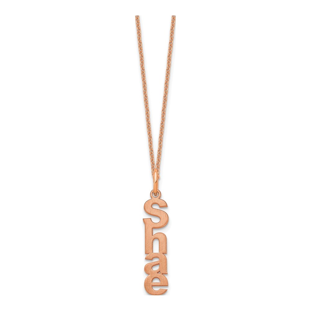 14K Rose Gold Personalized Name Necklace