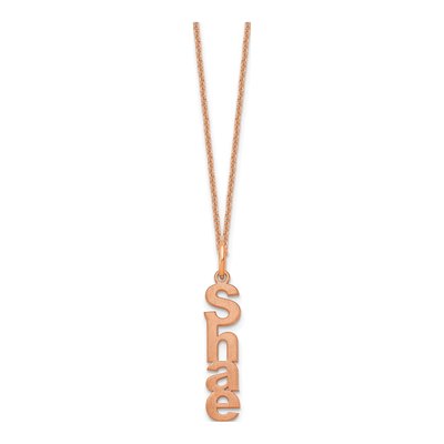 14K Rose Gold Personalized Name Necklace
