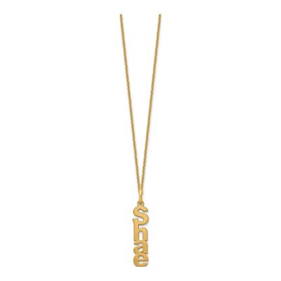 14K Yellow Gold Personalized Name Necklace – view 2