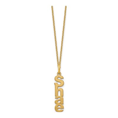 14K Yellow Gold Personalized Name Necklace